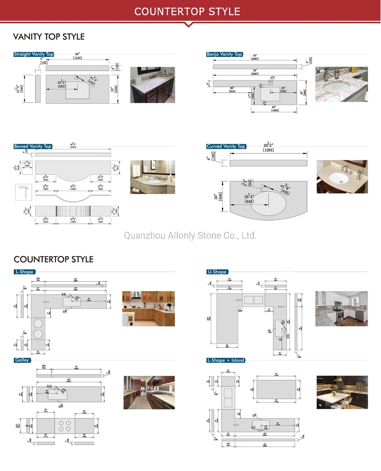 Wholesale White Engineered Stone Man Made Quartz Countertops for Kitchen