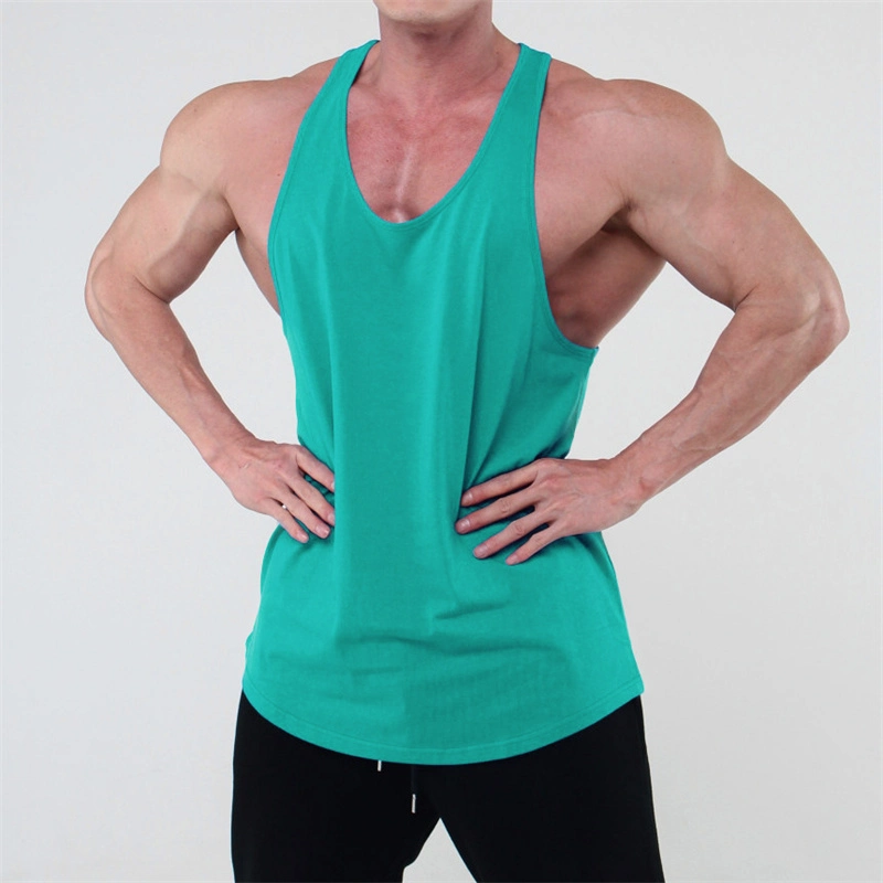 2022 Summer Blank Tank Top Men Sexy Stringer Gym Muscle Sport Mens Vests