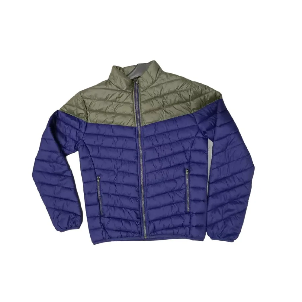 Men Quilted Outwear Coat Men Casual Jacket with Hood