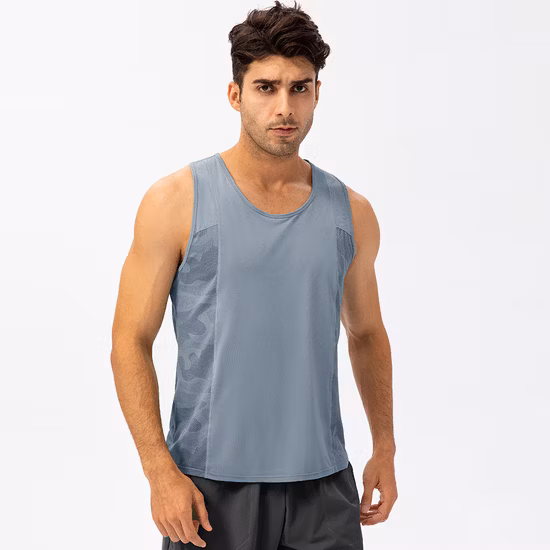 Ras du cou Gym gilet hommes basket-ball entraînement vêtements de sport Fitness hommes entraînement débardeur Dry Fit gilet