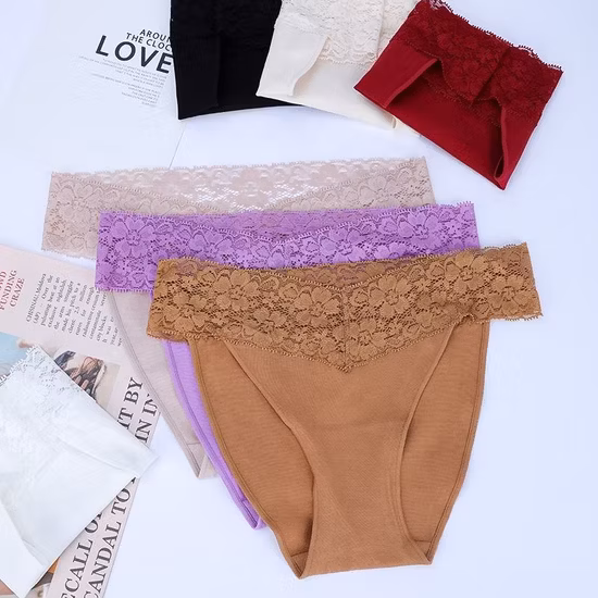 Sous-vêtements féminins en dentelle de coton peigné Mémoires sexy